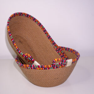 Alternative view of Handcrafted Rope Oblong Bowl with an African Accent