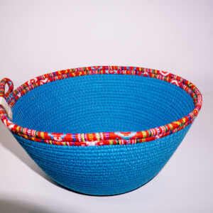 Handcrafted Rope Basket with an African Accent